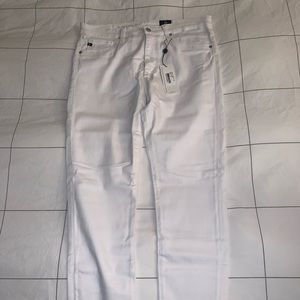 AG Farrah skinny Ankle denim in white